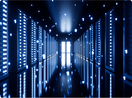 Features & Functionality 7 blue server room big data internet communication technology 3d rendering 1